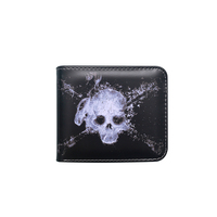 Dompet Kartu Pendek Berlapis Kanvas Desain Unik Unisex dengan Minimum Order yang Dapat Disesuaikan, Portabel dan Multifungsi untuk Penggunaan Sehari-hari