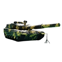 Véhicule de combat gonflable géant personnalisé, type lance-missiles, pour entraînement et simulation en air clos