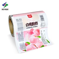 Pour DQ PACK personnalisé imprimé doux laminé BOPP métallisé Film rouleau crème glacée bonbons Popsicle sac Sachet emballage