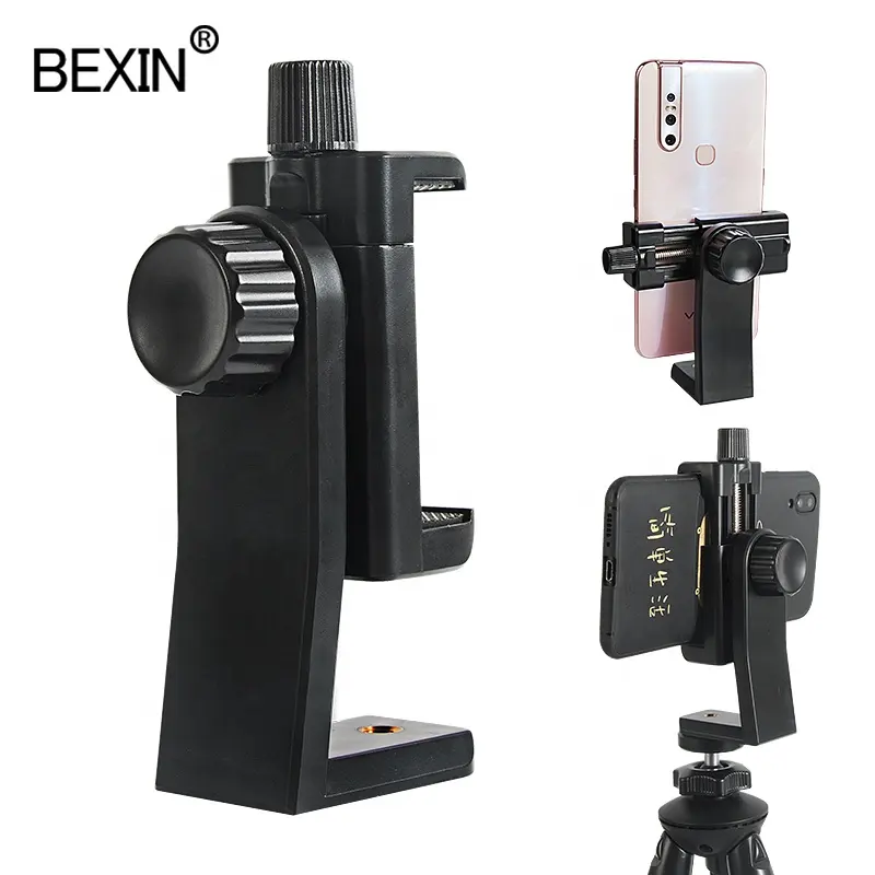 BEXIN 360 נייד טלפון קליפ 360 תואר סיבוב rotatable טלפון קליפ סוגר טלפון סלולרי מיני חצובה הר עבור selfie מקל
