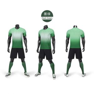 Conjunto de Camisetas de Fútbol de Poliéster 100% de Alta Calidad en Tallas Grandes, Color Rosa y Verde, Uniforme de Club de Fútbol - Product Image 2