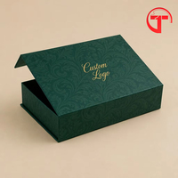 Boîte cadeau de luxe en papier rigide écologique de qualité supérieure, revêtement UV, fermeture magnétique, doublure en mousse