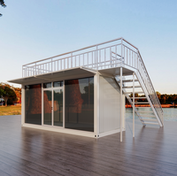 Maisons préfabriquées modernes de luxe en conteneurs, 1 à 4 chambres, étanches, résistantes au vent, portables, pour usage scolaire extérieur, attachables