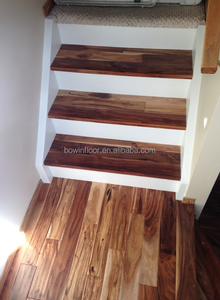 Plancher de bois dur d'acacia de couleur naturelle de la route de tabac pour des chambres à coucher d'entrepôts - Product Image 3