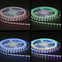 Kupfer S-förmiger RGB Dream Color Neon LED-Streifen 84 LEDs/M Rechtwinklig Biegbar & Faltbar für Beleuchtete Buchstaben-Dekoration