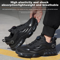 Chaussures de sécurité imperméables à bout en acier, légères, anti-perforation, anti-choc, avec empeigne Flyknit respirante pour usage professionnel