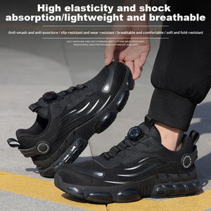 รองเท้าเซฟตี้หัวเหล็กกันกระแทก ป้องกันน้ำ ดีไซน์ระบายอากาศ พื้นรองเท้าโลหะกันลื่น ป้องกันร่างกาย - Product Image 6