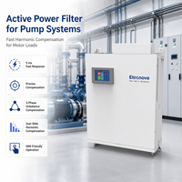 Filter Aktif Pompa Air untuk Kompensasi Harmonik 15-150A Pemasangan di Dinding Respon Cepat 5ms Harmonik 2-50 HMI Ketidakseimbangan 3 Fasa
