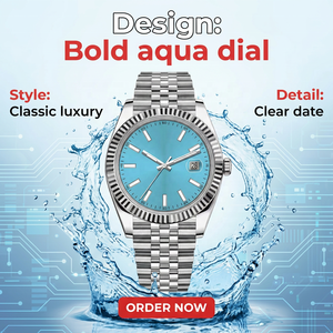 Wholesale Custom logo 30m Waterproof Stainless Steel Pointer Automatic <strong>Watch</strong> for Men - Product Image 2