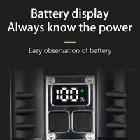Lampe torche multifonctionnelle zoomable en alliage d'aluminium, indice de protection IP65, affichage numérique de la puissance USB, batterie externe, double interrupteur, bande phosphorescente