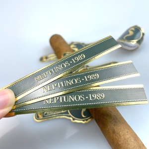 Etiqueta de Anillo para Cigarros con Logotipo Privado Personalizado Premium, Impresión en Dorado con Estampado en Caliente, Sin Cinta Adhesiva - Product Image 3