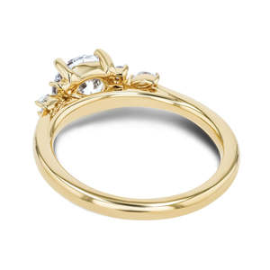 Anillos de Boda MaiYi AU750 de Oro Amarillo Real <span class=keywords><strong>G18k</strong></span> con Moissanita de 2ct de Corte Redondo/Anillo de Diamante Cultivado en Laboratorio - Product Image 3