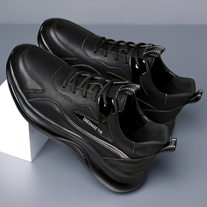 Zapatos Deportivos Casuales de Hombre, Estilo Moderno, de Caña Alta, con Capa Superior de Cuero Vacuno, para Todas las Temporadas, con Suela de Goma, Estilo para Caminar - Product Image 4