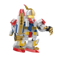 Showcoco — blocs de construction éducatifs en plastique pour enfants, 326 pièces, nouvelle version Q interactive, jouet éducatif, guerre Mecha