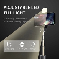 Trépied pour téléphone portable extensible L03s, avec télécommande sans fil, perche de Selfie avec lumière LED, 3 en 1, nouveauté