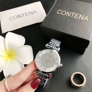 Relojes de pulsera de aleación para mujer, resistentes al agua, de lujo, personalizados de fábrica, en oferta, con movimiento de cuarzo japonés, sin marca, con logotipo personalizado. - Product Image 3