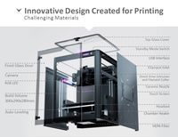 Imprimante 3D PEEK haute vitesse 500 mm/s, industrielle, de bureau, 450 ° Machine d'impression haute température pour Ultem PEI/PPS/CF, applications médicales et aérospatiales