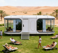 Maison Modulaire Intelligente, Cabine de Bureau, Structure en Acier, Mini-Maison Portable Étanche pour Jardin et Cour Arrière, Vente en Gros Direct Usine