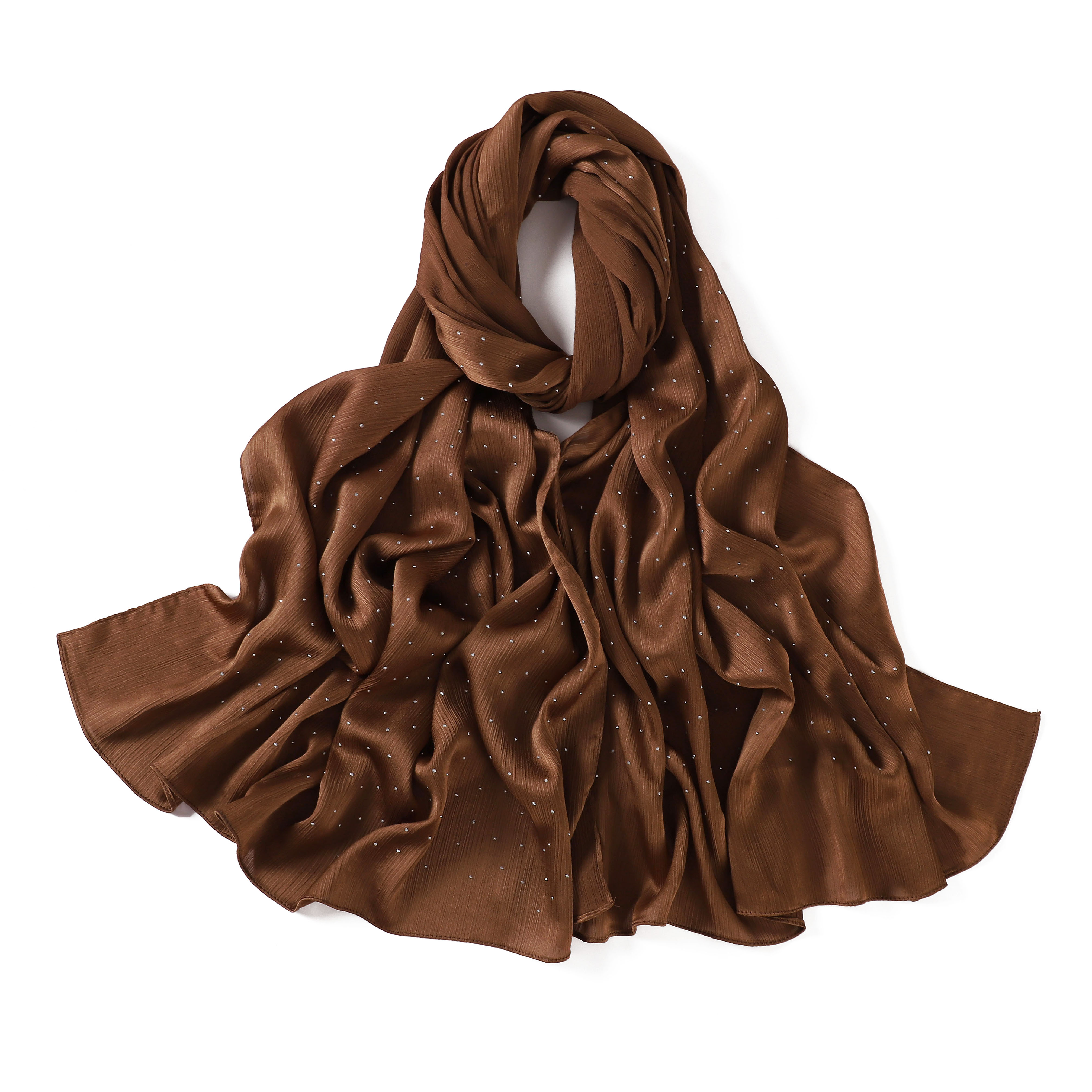 Scialle di raso con piega in pietra-#4