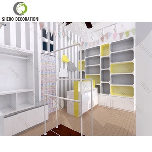 Cửa hàng trưng bày quần áo bằng gỗ phổ biến hiển thị giá vải cửa hàng thiết kế cửa hàng quần áo đồ nội thất - Product Image 4
