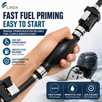 Linda 8mm Gasoline Marine Line Assembly Primer Bulb 3.1m Selang Konektor Mesin Tempel 100% Kedap Air Tahan Lama Ce Epa Erp Carb