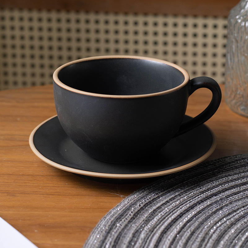 แก้วกาแฟสีดำขนาดใหญ่ - 270 มล.