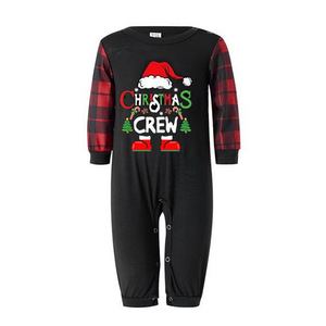 Cartoon Rentier Santa Print Plaid Langarm PJ Set Familie <span class=keywords><strong>Matching</strong></span> Holiday Pyjamas für Herbst und Frühling - Product Image 5
