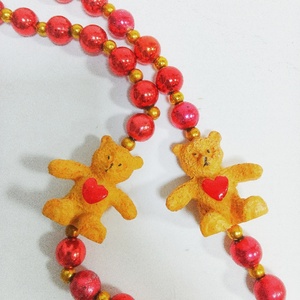 Colliers en perles mignons en forme d'ours, vente en gros, colliers pour la Saint-Valentin à la Nouvelle-<span class=keywords><strong>Orléans</strong></span>, cadeaux pour enfants - Product Image 3