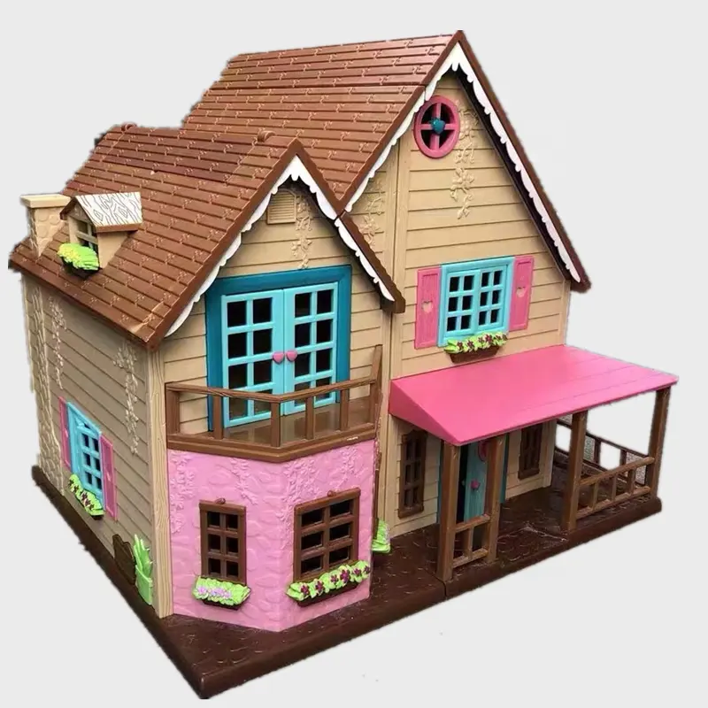 Forest Family 1/12 Simulation dollhouse Miniature diy Girl Play House Toy dollhouse Furniture For Dolls Gift set