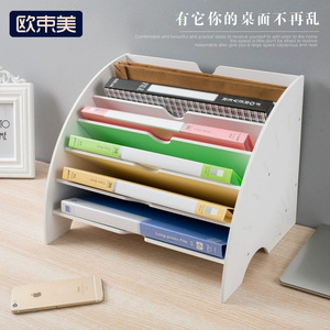 Organizador de Archivos Curvo de 5 Niveles, Bandeja para Documentos de Escritorio, Estante para Archivos de PVC Multicapa para Uso en Oficina y Hogar - Product Image 5