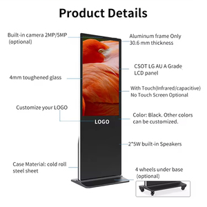 Letine freestanding kỹ thuật số kiốt 43 55 65 86 <span class=keywords><strong>inch</strong></span> Màn hình LCD quảng cáo hiển thị - Product Image 3