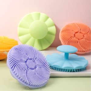 custom logo silicone <b>scalp</b> massager shampoo <b>brush</b> 2 in 1 <b>scalp</b> massager hair growth <b>scalp</b> scrubber - Product Image 4