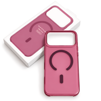 Étui de téléphone magnétique de luxe transparent en PC avec chargement magnétique, coque rigide anti-jaunissement, antichoc pour 18 Pro Max