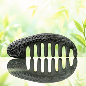 Handmade <b>Blended</b> Incense Beads Inlaid Wooden Comb Chinese Style Portable Aromatherapy Comb Massage Hair Care Comb Gift - Product Image 4