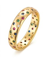 Bague de fiançailles QX personnalisée OEM pour femme, en zircon cubique coloré, plaquée or 18 carats, bijoux fins de luxe, argent 925, pour fête et mariage