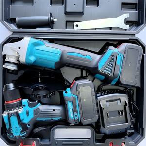 DN 2in1 <strong>Makitas</strong> 21V Cordless 100/125mm Angle Grinder Industrial Use Power <strong>Drills</strong> Drilling Machines 2battery 1charger Hard Case - Product Image 1