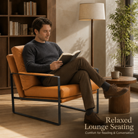 Fauteuil de bureau inclinable contemporain en cuir PU pour la maison, le salon et l'hôtel