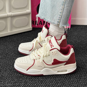 Couple's Casual Sporty Fashion Trend Lace-Up <b>Sneakers</b> with Mesh Lining and for Cushion Men's and Women's Shoes - Product Image 4