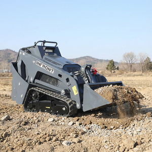 لودر زاحف صغير موثوق به من إنفرونت طراز V1000 مع دلاء لإزالة الثلوج وتنسيق الحدائق - Product Image 4