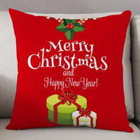 DUOLAI Housse de coussin de Noël Décoration de la maison chaude Housse de coussin de canapé Vente en gros d'usine
