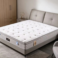Matelas à ressorts ensachés OEM de haute qualité avec couche de confort en mousse à mémoire de forme et gel, respirant, emballé sous vide