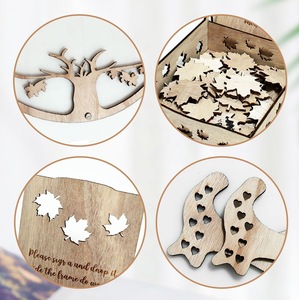Maple lá bảng tin đám cưới mùa tốt nghiệp cuốn sách tin nhắn sáng tạo đăng ký trước khi Kết Hôn hộp phước lành - Product Image 3
