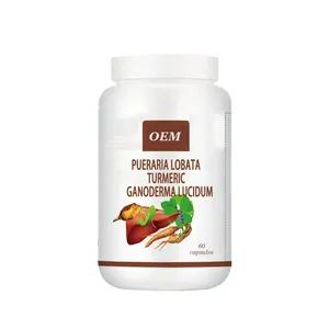 Pueraria Lobata Turmeric Ganoderma Capsules Liver Supplement Products Cleanse And Soothe Liver Detox Turmeric Capsules
