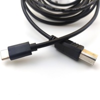 Câble USB C vers USB, 3 pieds, 5 pieds, pour Scanner, câble d'imprimante Type C vers USB, prix de gros