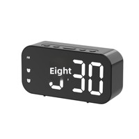 Schlanker High-End LED Digitaler Wecker mit Sprachaktivierung; Kompakter Studentenwecker; Grenzüberschreitend Empfohlener Moderner Kunststoffwecker