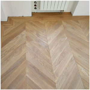 럭셔리 천연 18 mm 다층 화이트 오크 엔지니어링 리얼 하드 우드 아트 셰브론 쪽모이 세공 마루 바닥 - Product Image 5