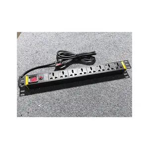 In lega di alluminio PDU 8-port Server universale per Server dati rack per rete mobile presa PDU con protezione da sovraccarico