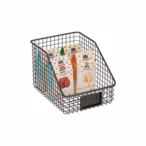 Home Kitchen Bathroom Storage Organizer Bin Basket for Cabinet  Cupboard  or Pantry Shelves