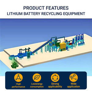 Équipement de machine de recyclage de batterie au lithium de déchets de recyclage de poudre noire à haut rendement - Product Image 2