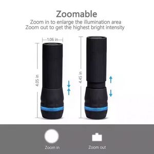 Custom Handheld <b>LED</b> <b>Flashlight</b> Light High Power Long Range Torch with Rechargeable Battery UV Printed Promotional Item - Product Image 6